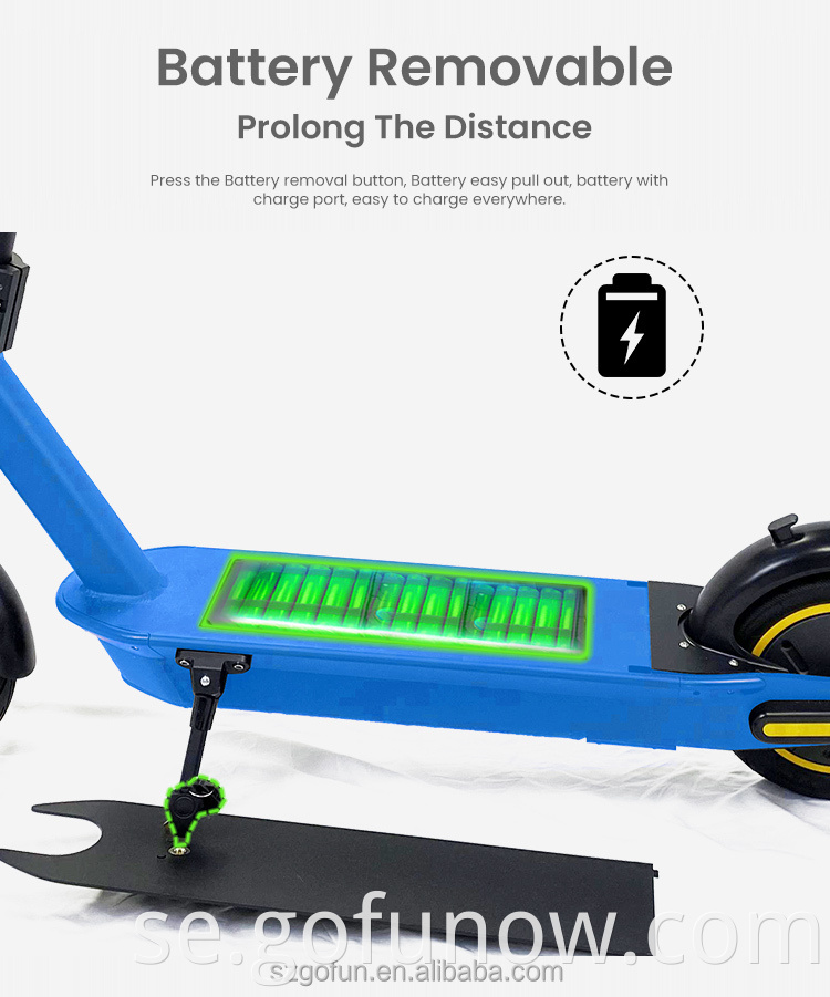 Dela Electric Scooter Backend Suspension App 15AH SVACKABLE Shared Kick Electric Scooter